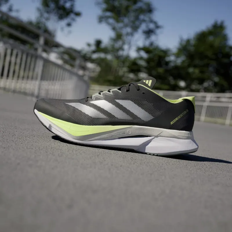 Adidas Adizero Boston 12 Aurora Ink / Silver Metallic / Pulse Lime (JI4477)