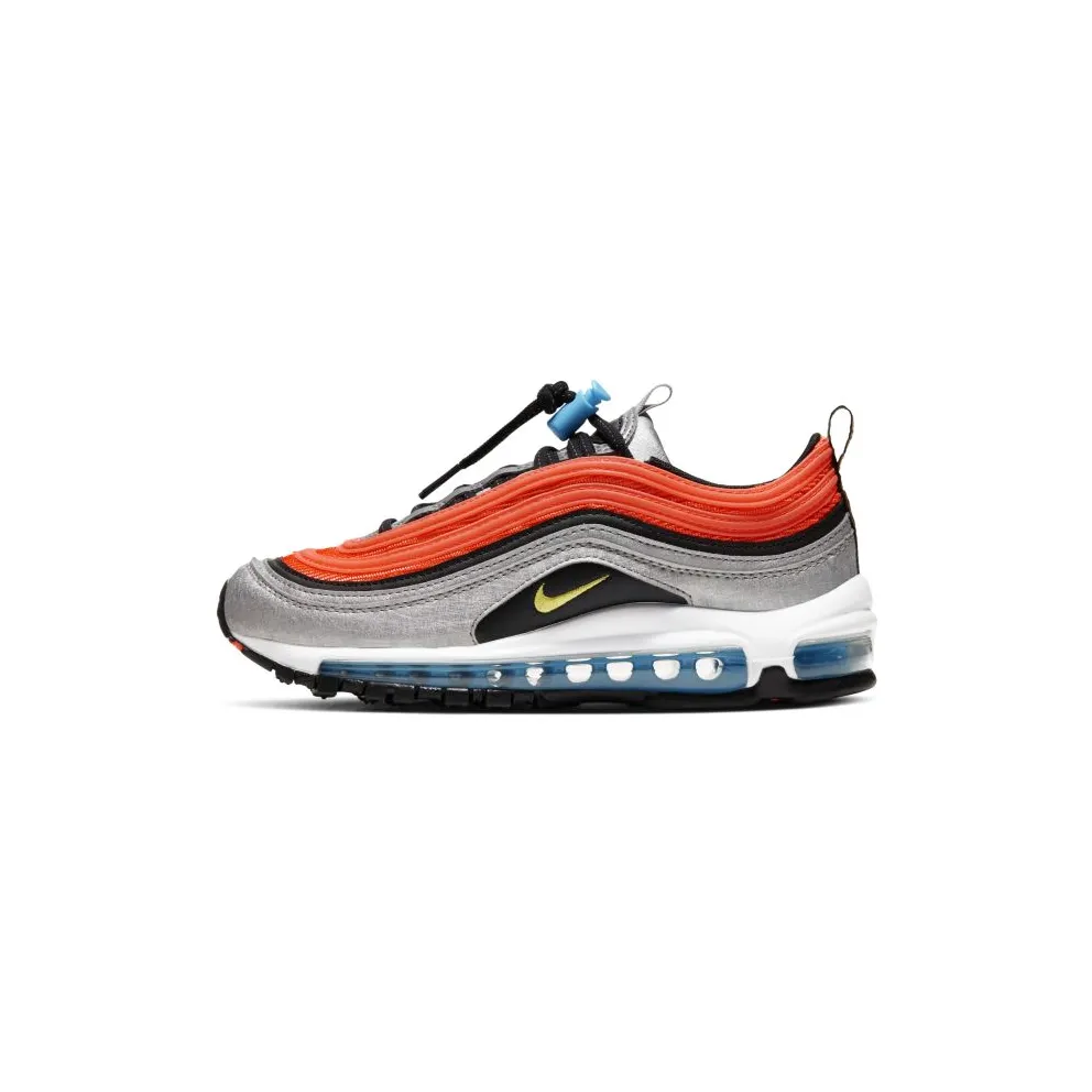 Nike Air Max 97 Sky Pack (GS) Metallic Silver/Black-Hyper Crimson-Speed Yellow (CW6012-001)