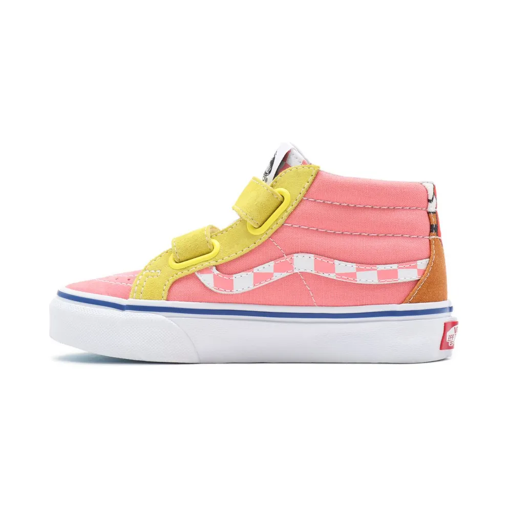 VANS Vans X Spongebob Sk8-mid Reissue Velcro Kids’ Shoes Multicolour (VN00018T9ES)