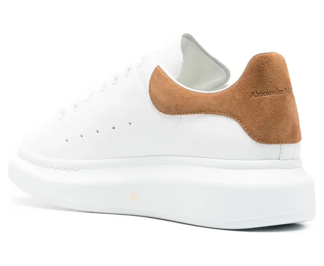 Alexander Mcqueen Leather “White/Brown” (553680 WIAJW 9900) (3)