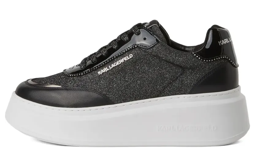 Karl Lagerfeld Anakapri sneakers with plateauzool – Black (KL63509A999)