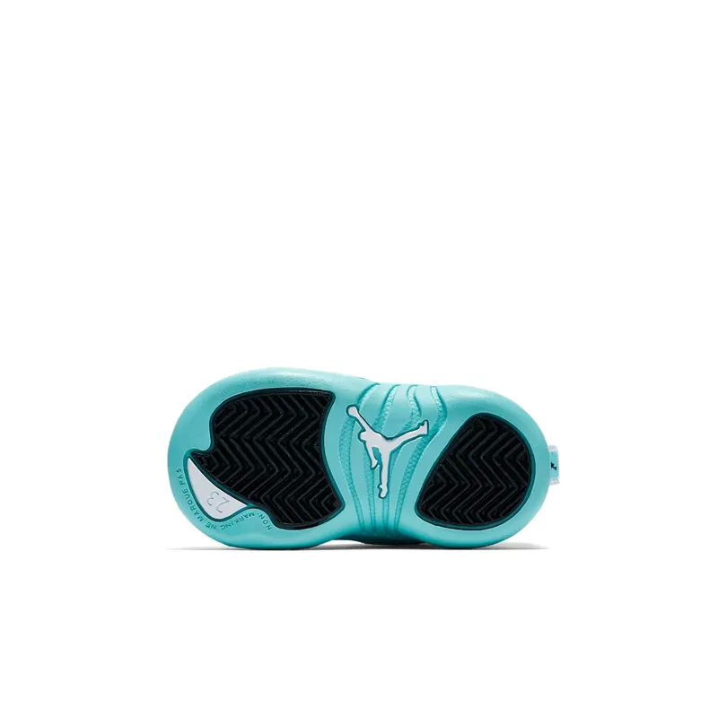 Jordan 12 Retro Light Aqua (TD) White/Black-Light Aqua (819666-100)