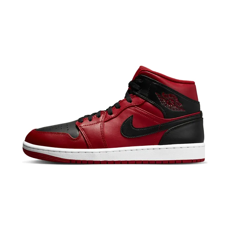 Air Jordan 1 Mid Reverse Bred “Gym Red / White / Black” (554724-660)