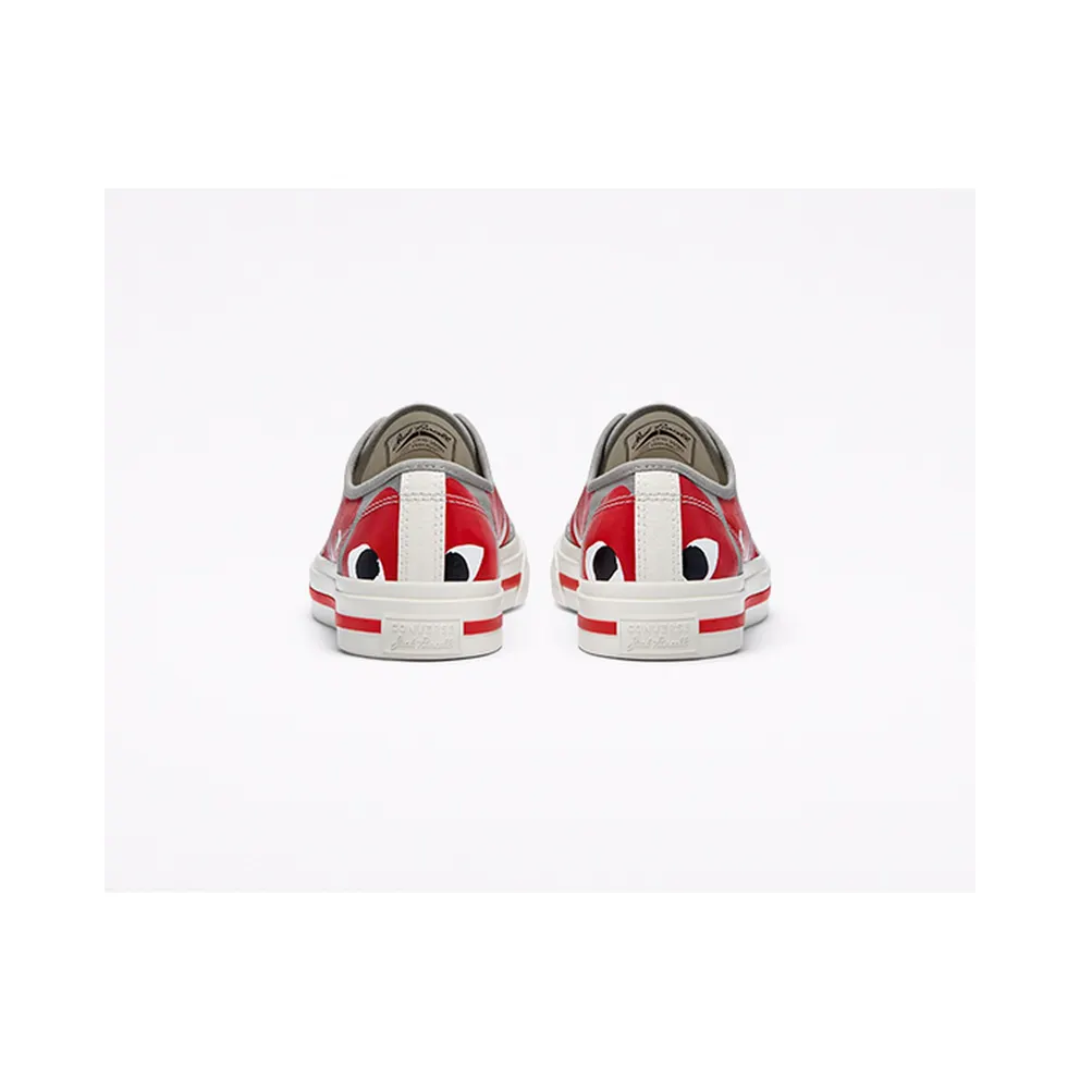 Converse Converse x Comme des Garçons PLAY Jack Purcell Low Top Drizzle/egret/red (171260C)