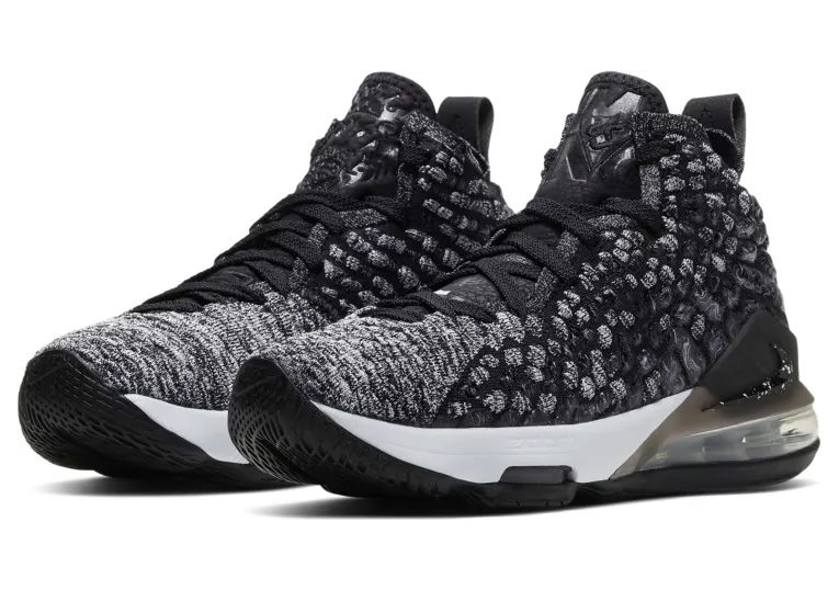 Nike LeBron 17 Black White (GS)