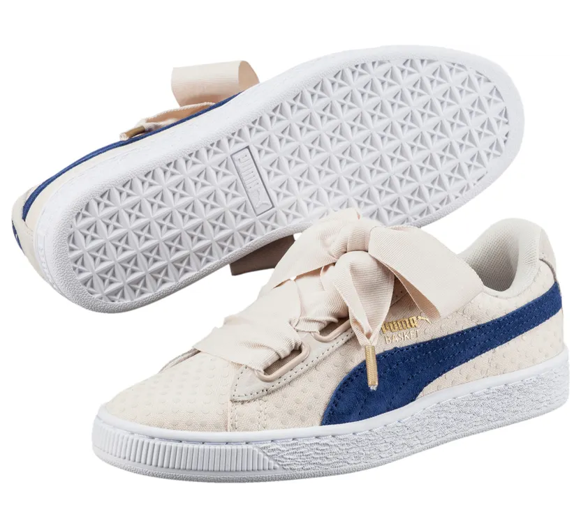 Puma Basket Heart Denim Oatmeal Twilight Blue (W)