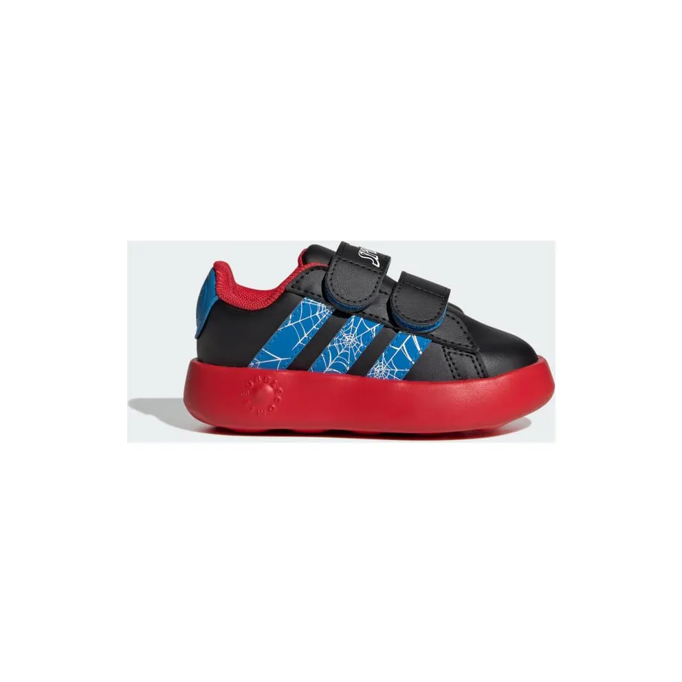 Adidas adidas x Marvel Spider-Man Grand Court Kids Core Black / Bright Blue / Pure Ruby (JQ7828)