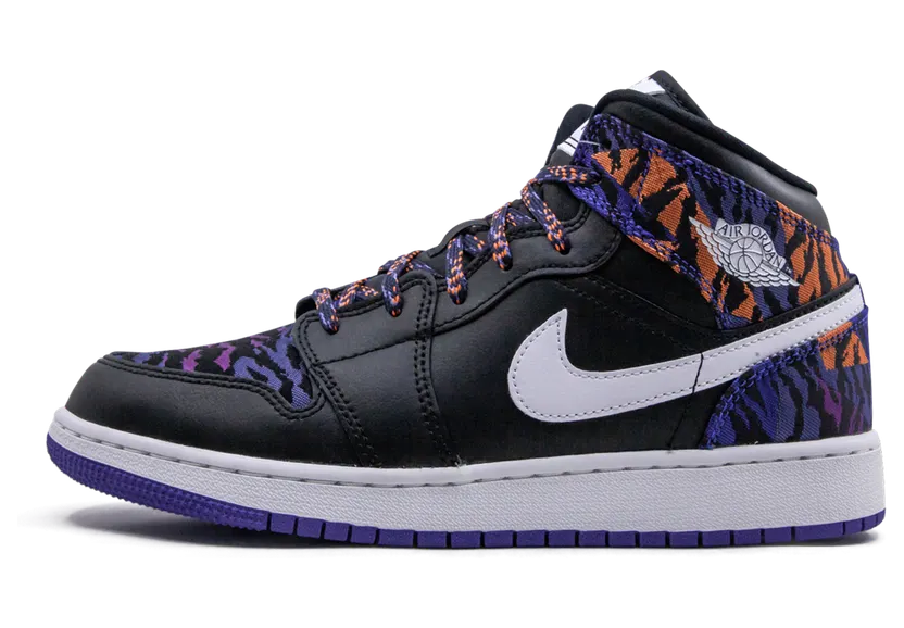 Jordan 1 Mid Multi-Color Tiger Stripe (GS)