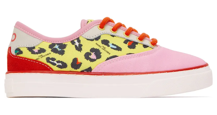 Marc Jacobs Kids Pink & Yellow Hawaii Sneakers (W19112)