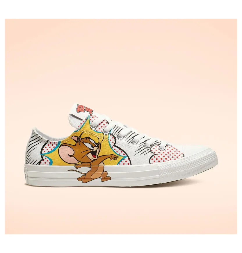 Converse Tom and Jerry x Chuck Taylor All Star Low ‘Carton’ White/Multi-Color/White (165732C)
