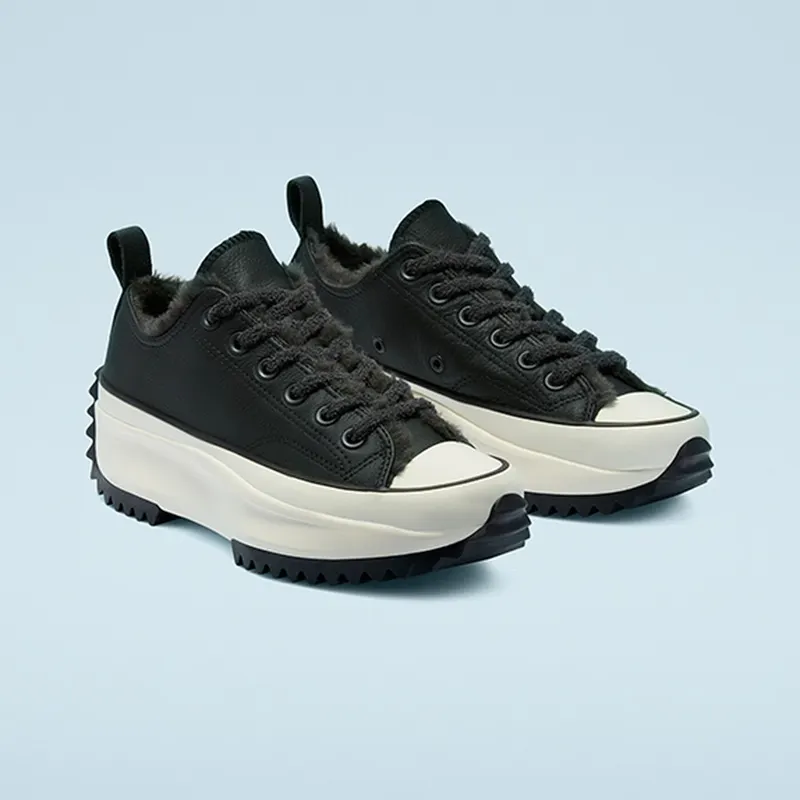 Converse Run Star Hike Ox Cozy Club Black Black/Almost Black-Egret (169551C)