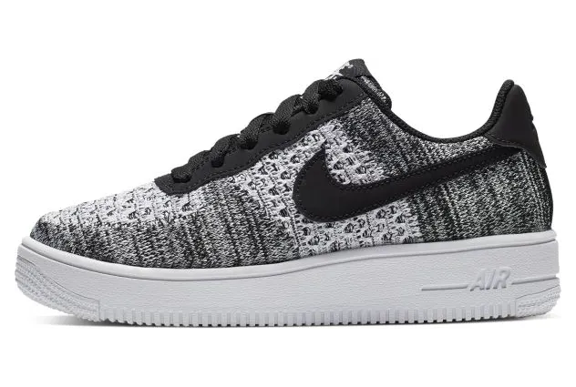 Nike Air Force 1 Flyknit 2.0’Oreo’ GS Black/Pure Platinum/White (BV0063-001)