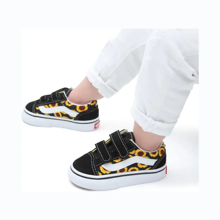 Vans Old Skool Velcro Peuterschoenen Black (VN0A4VJJY23)