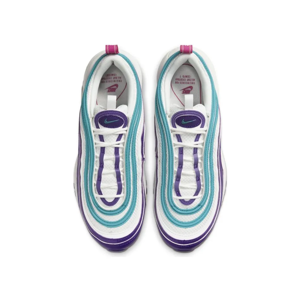 Nike Air Max 97 Easter 2020 (W) Summit White/Voltage Purple-Active Fuchsia-Bright Spruce (CI7388-101)