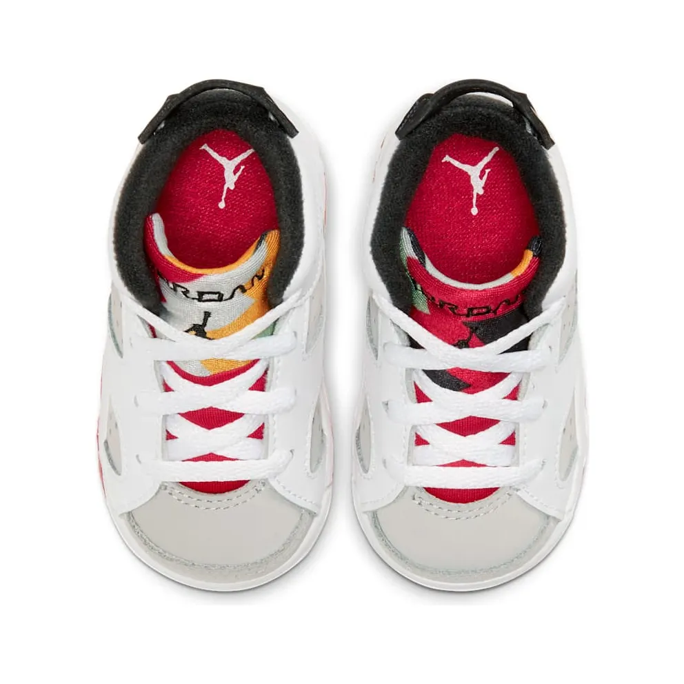 Jordan 6 Retro Hare (TD) Neutral Grey/White-True Red-Black (384667-062)