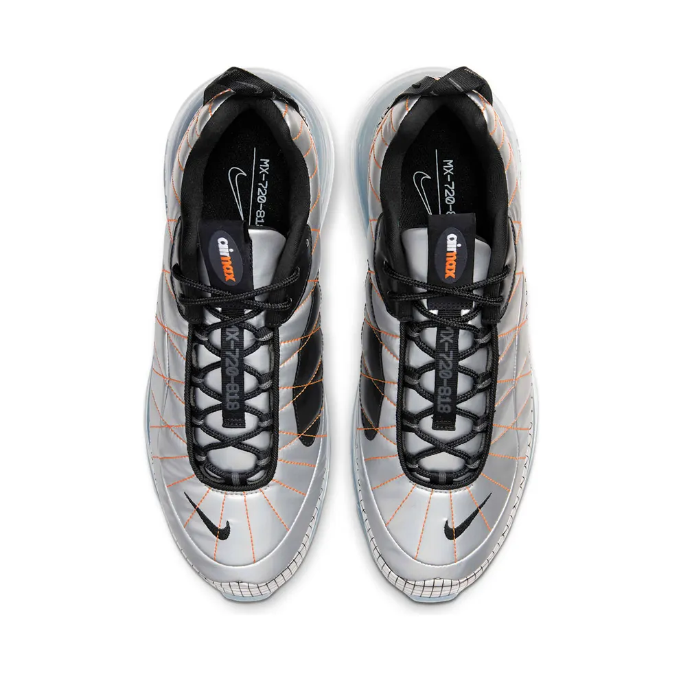 Nike Air Max 720-818 Metallic Silver Metallic Silver/Black-Total Orange (BV5841-001)