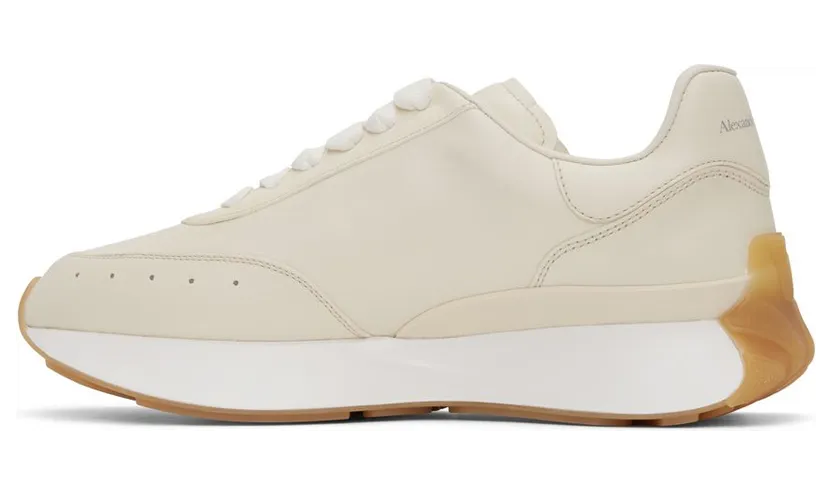 Alexander McQueen Beige Sprint Sneakers (705076WIC9G) (3)