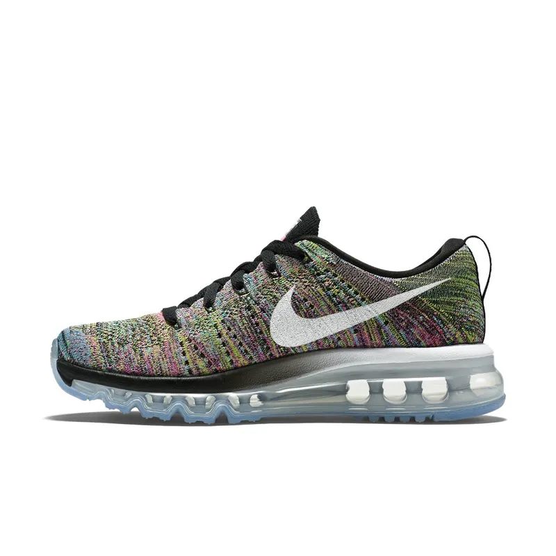Nike Flyknit Air Max Muti-Color Pink Pow Chlorine Blue (W) Black/Pink Pow/Chlorine Blue (620659-004)