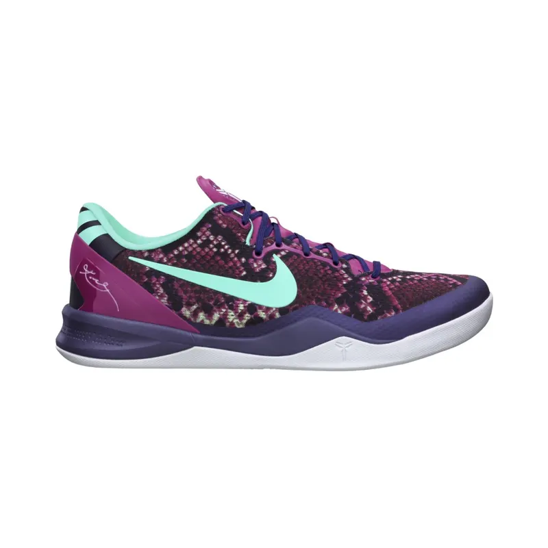 Nike Kobe 8 Pit Viper Purple Dynasty/Raspberry Red-Wolf Grey-Green Glow (555035-502)