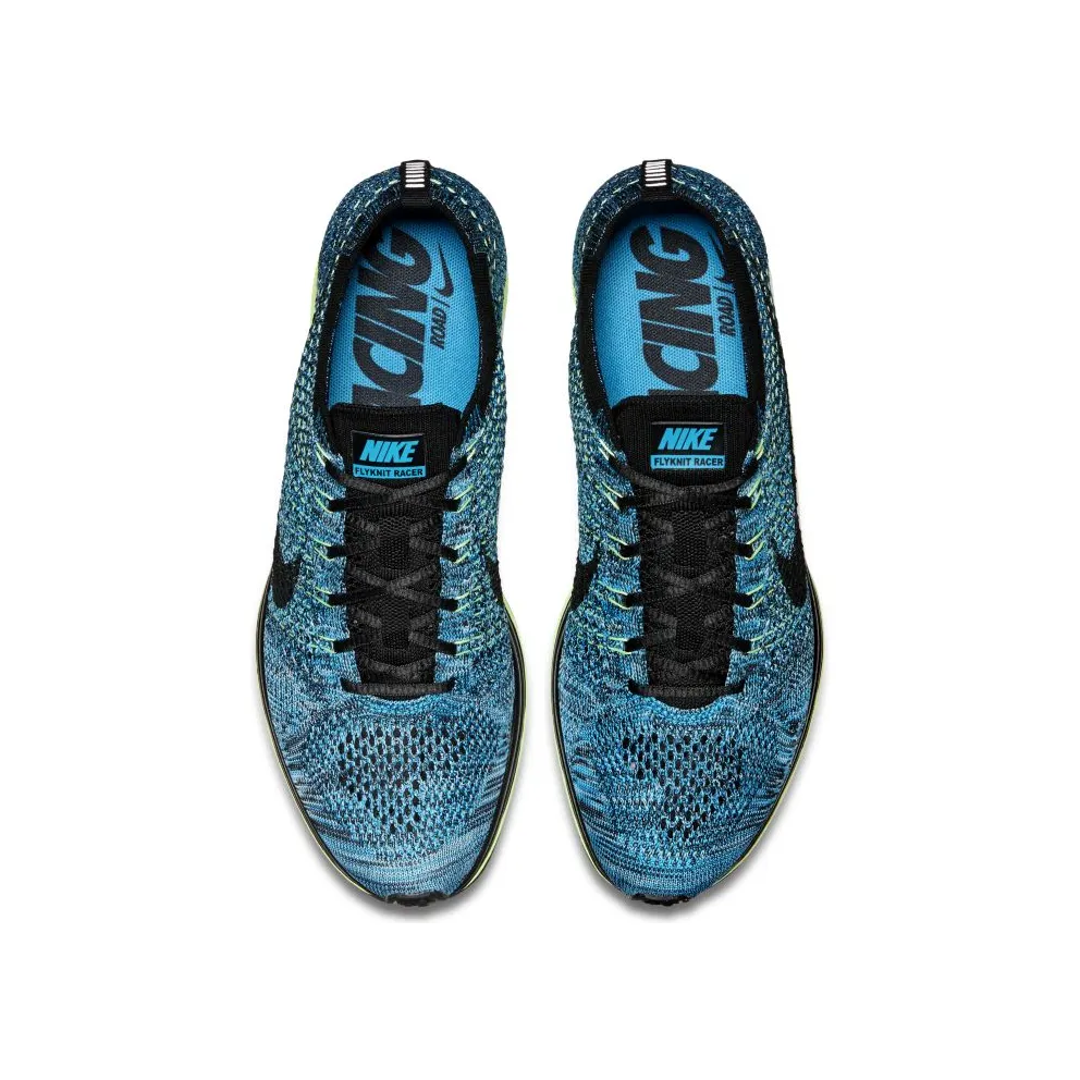 Nike Flyknit Racer Blue Lagoon Volt “Gecko” (526628-401)