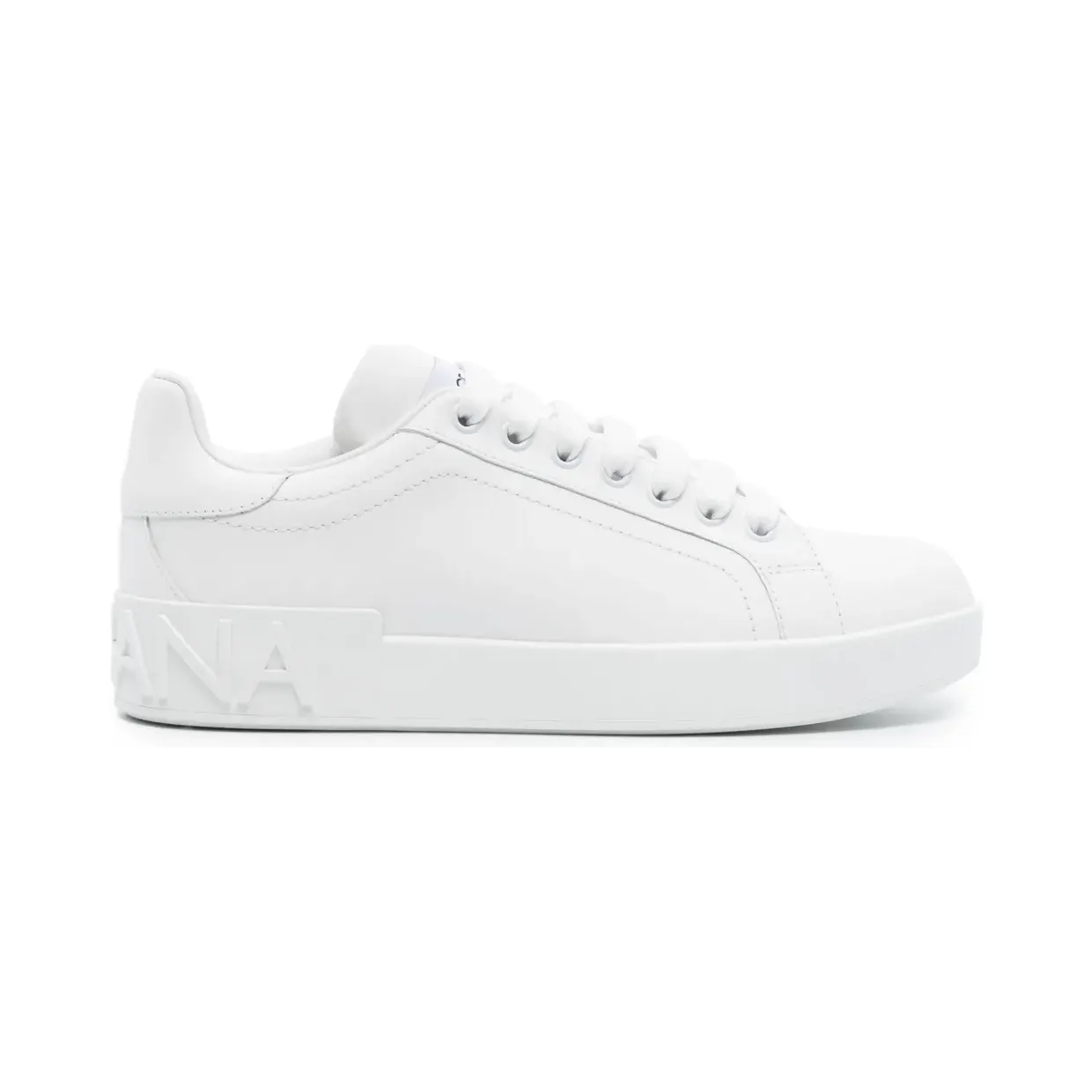 Dolce & Gabbana Dolce & Gabbana Leren met logo-reliëf “White” (CK1544A1065)