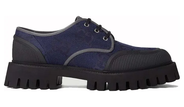 Gucci GG Laced-up Shoes Navy (699552 UKOF0 4549)
