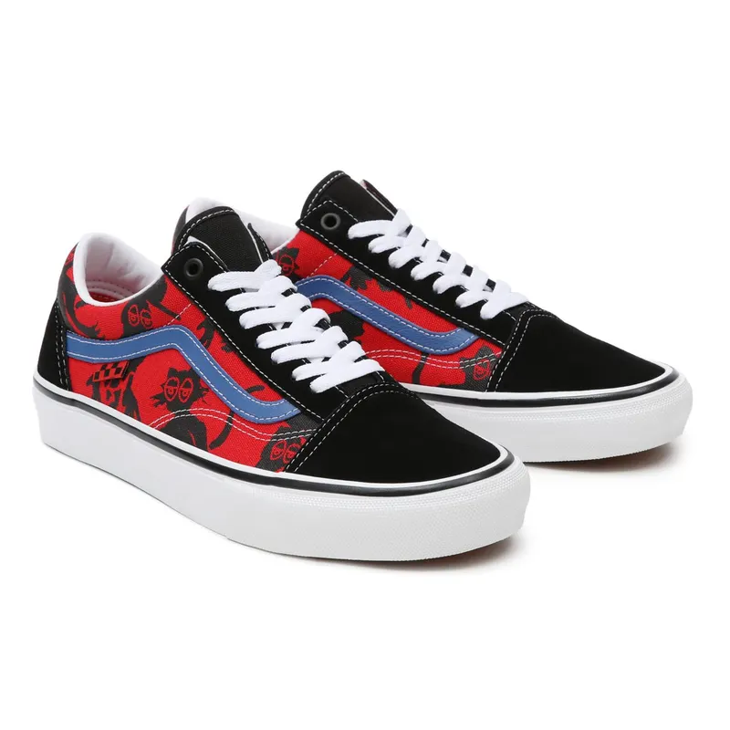 VANS Krooked By Natas For Ray Skate Old Skool Shoes Black (VN0A5FCBAPC)