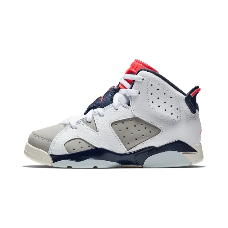 Air Jordan 6 Retro PS ‘Tinker’ White/Red-Grey (384666-104)