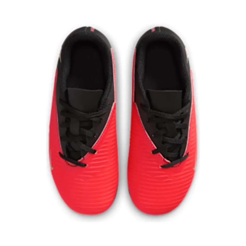 Nike Jr Phantom 6 Low Club ‘ Multi-Ground “Bright Crimson / Black” (IV5232-600)