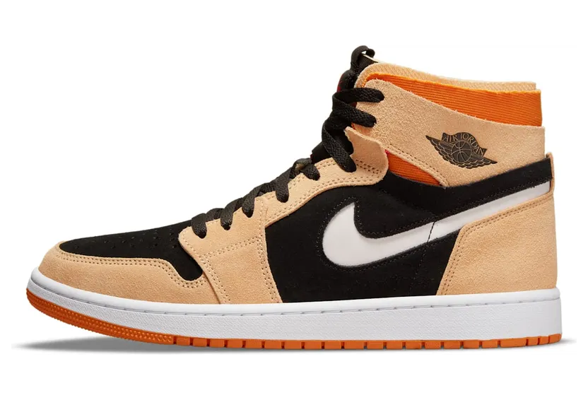 Air Jordan 1 High Zoom CMFT Orange “White Onyx / Black / Light Curry / Cardinal Red” (CT0978-200)