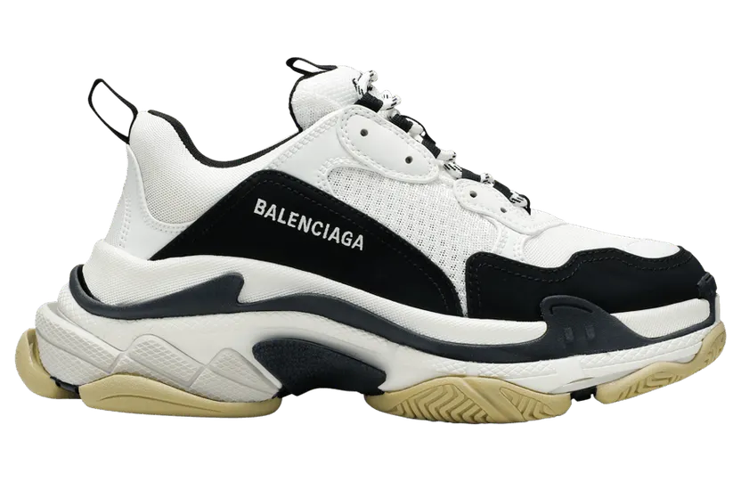 Balenciaga Triple S White Black