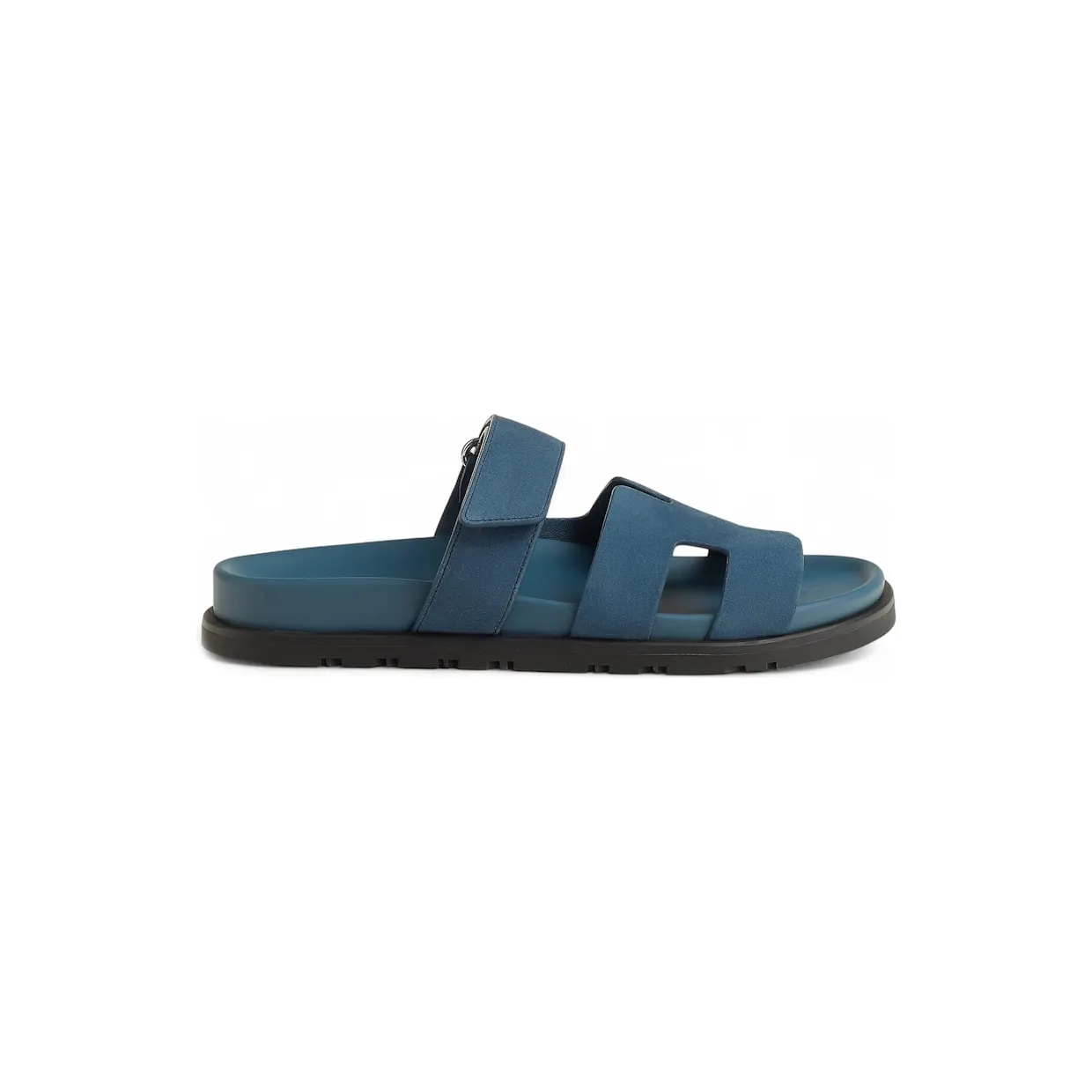 Hermes Chypre Sandal Bleu Turquin Suede Goatskin (H222297Z-BT340)