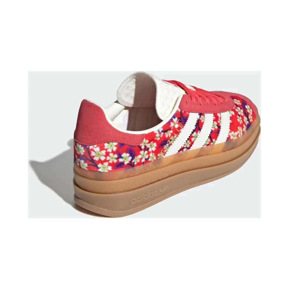Adidas Gazelle Bold x Liberty London Kids Red / Off White / Semi Lucid Red (JP8078)