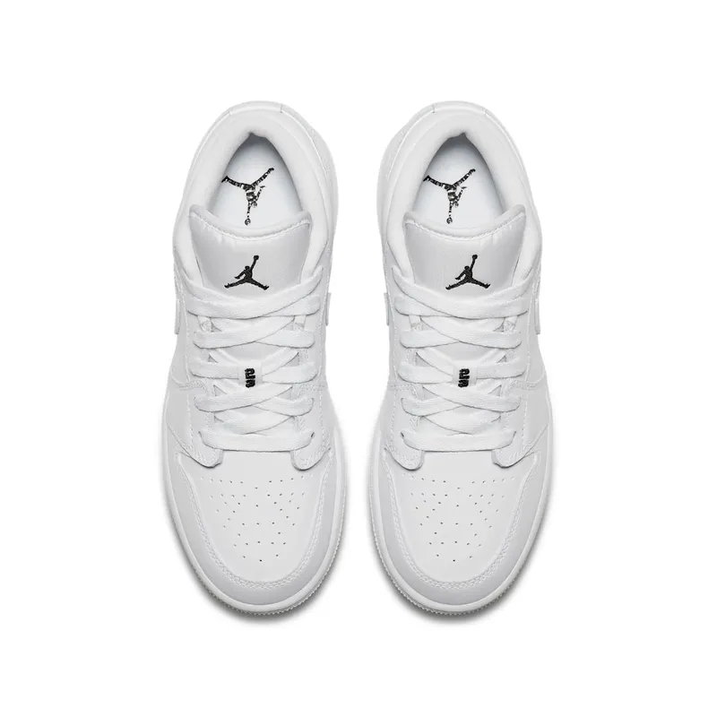 Jordan 1 Low Triple White (GS) White/Black (553560-110)