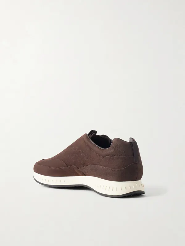 John Lobb Elastic Stream Nubuck Brown (AAD91JL)