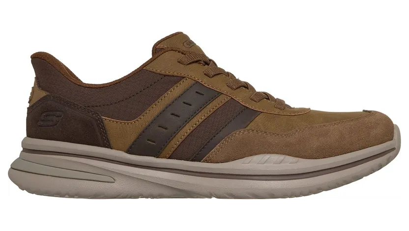 Skechers Slip-ins Relaxed Fit: Norlan “Leroy Sneaker Woestijn Brown” (205891DSCH)
