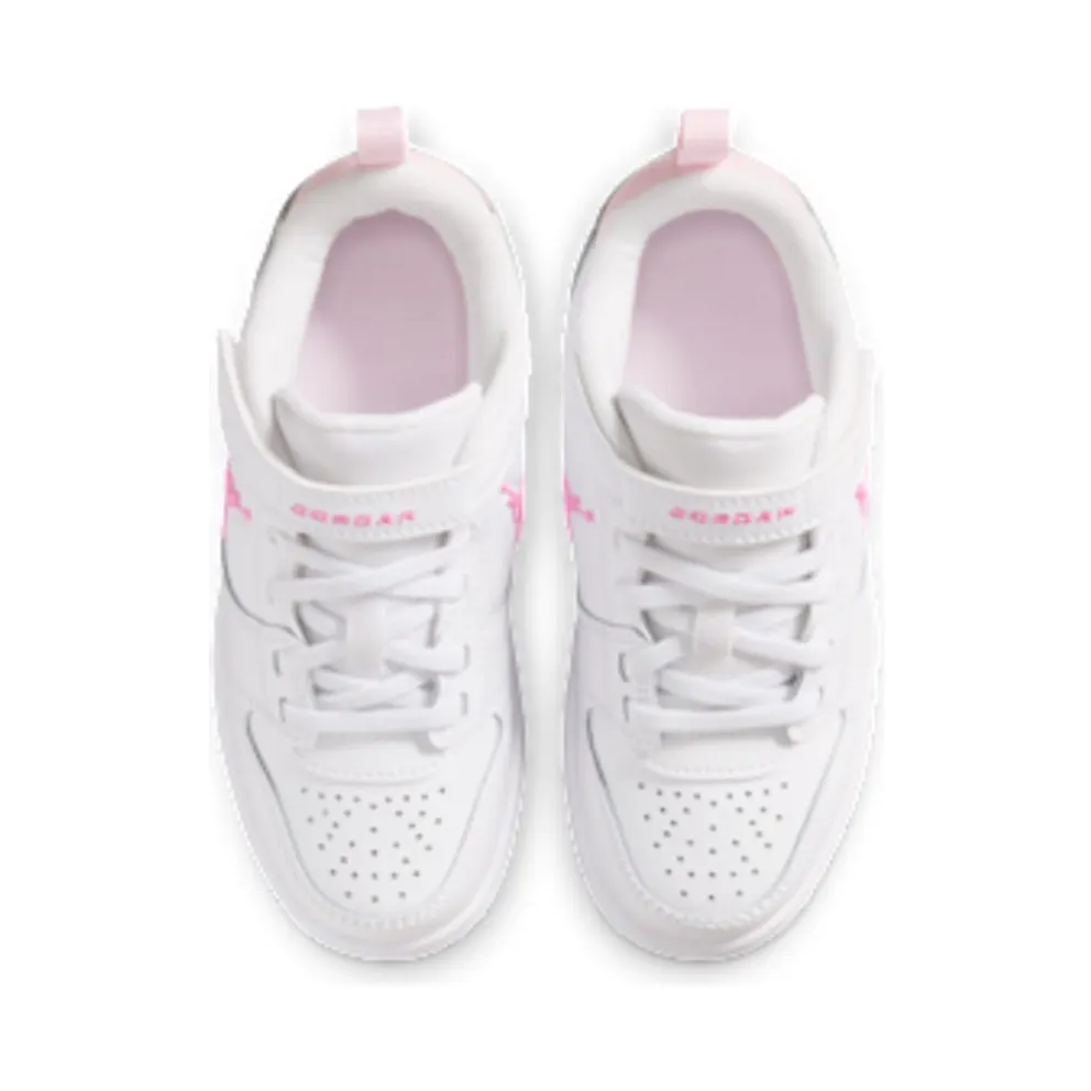 Nike Jordan Court Connect Low “White / Pink Foam / China Rose” (IQ6046-101)