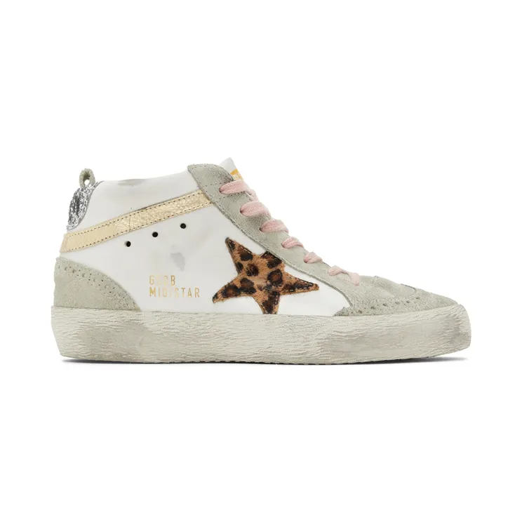 Golden Goose SSENSE Exclusive White & Gray Mid Star Classic Sneakers (GWF00122.F003241.11192)