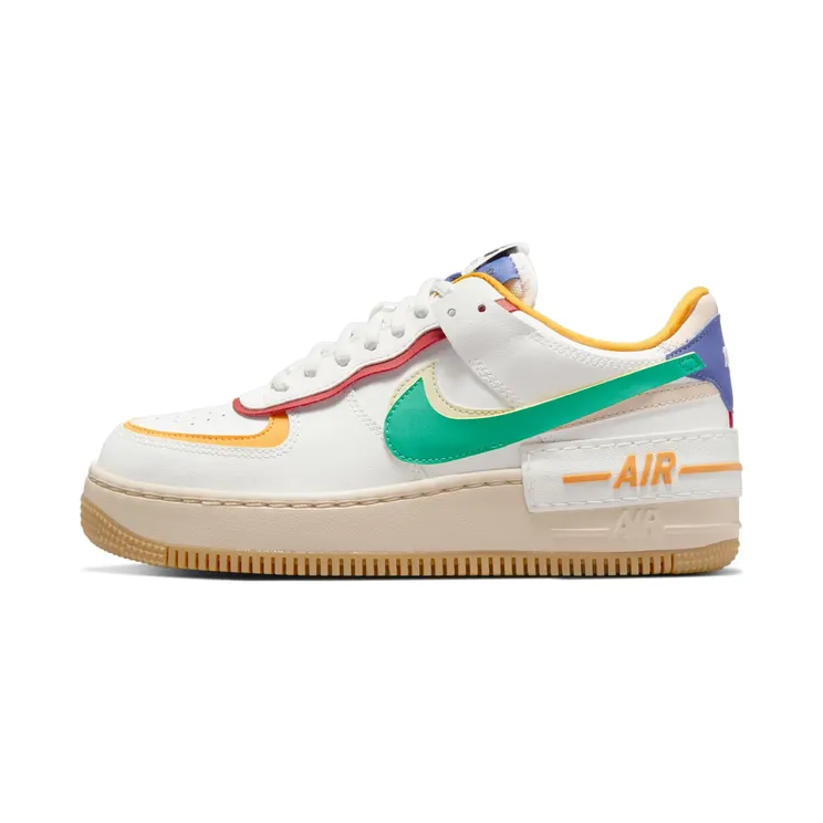 Nike Air Force 1 Shadow Multicolor “Summit White / Yellow Ochre / Lapis / Neptune Green” (CI0919-118)