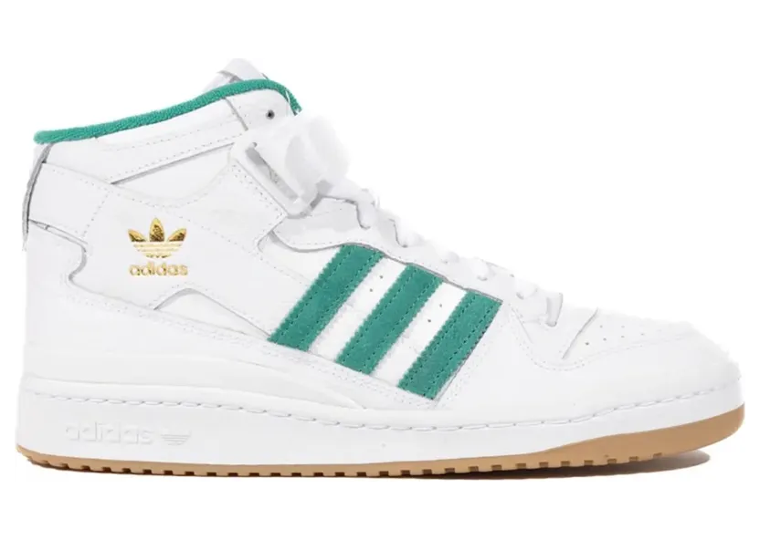 adidas Forum Mid Cloud White / Gold Metallic / Gum (H00749)