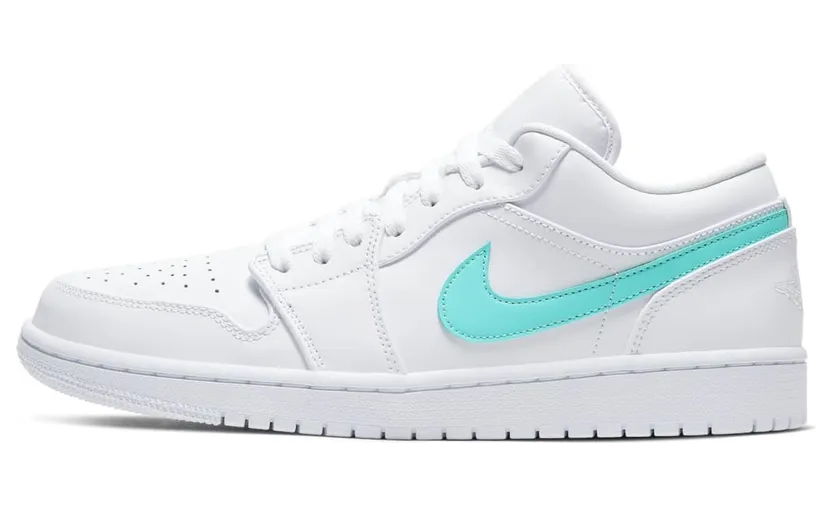 Jordan 1 Low White Multi-Color Swoosh (CW7033-100)