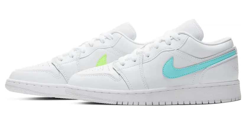 Jordan 1 Low White Neon (GS)