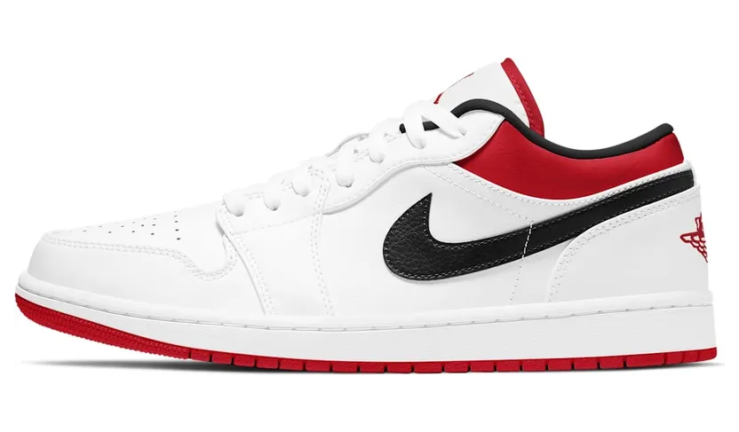 Jordan 1 Low White University Red Black (553558-118)