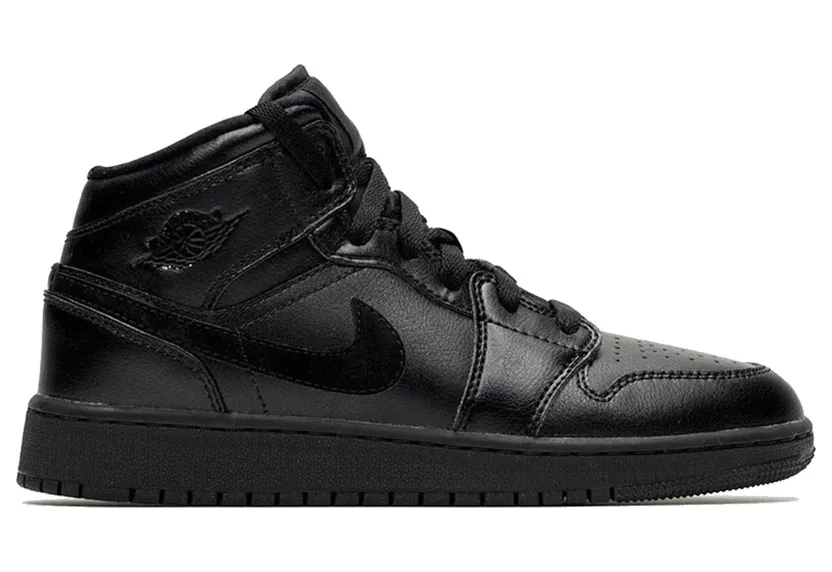 Jordan 1 Mid Black (GS)
