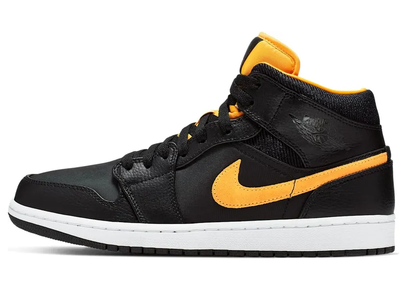 Jordan 1 Mid Black University Gold (CI9352-001)