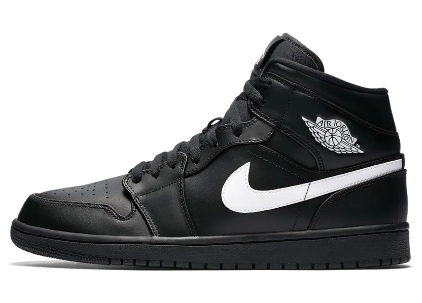 Jordan 1 Mid Black White (2018)