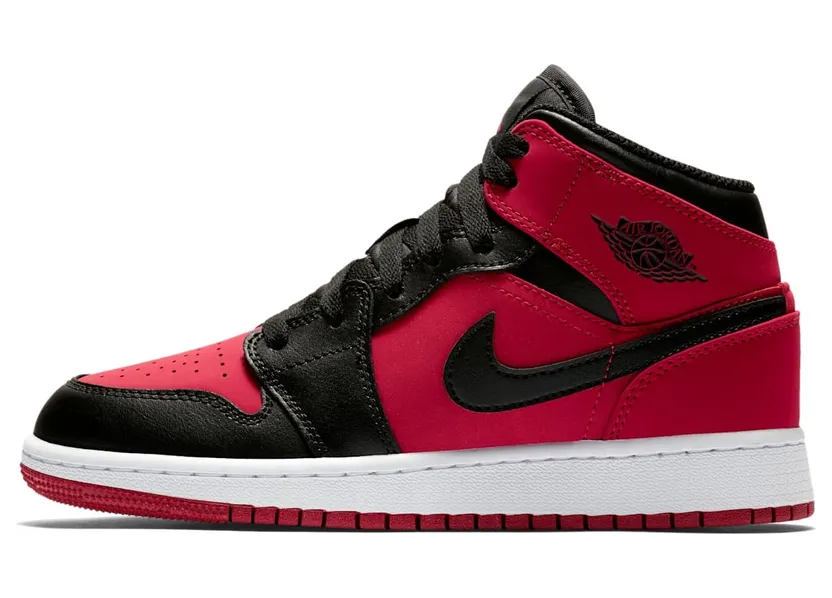 Jordan 1 Mid Gym Red Black (554724-610)