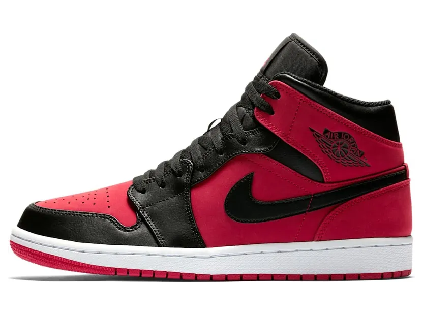 Jordan 1 Mid Gym Red Black (GS)