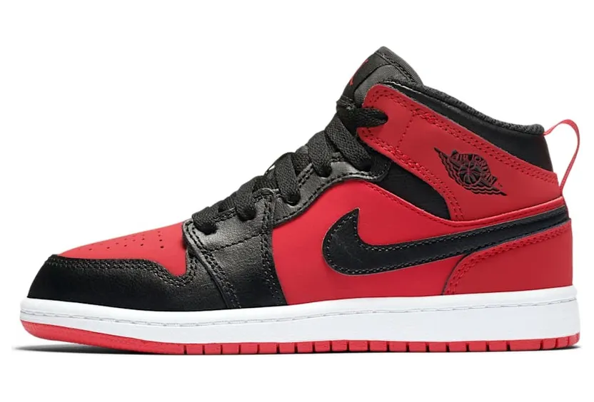 Jordan 1 Mid Gym Red Black (PS)