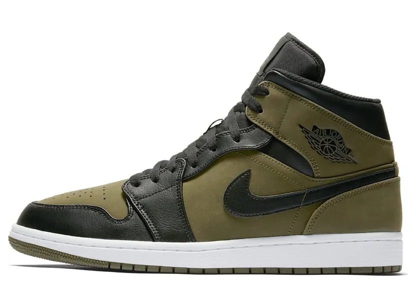 Jordan 1 Mid Olive Canvas (554724-301)